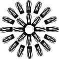 thumbnail image 7 of QUMENEY 24 Pieces Double Grip Hair Clips Metal Snap Hair Clips Women Hair Barrettes for Hair Making, Salon Supplies (Black, 2 Inch), 7 of 7
