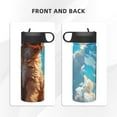 thumbnail image 3 of Honeii Cartoon Cloud Puppy Print 18 oz Insulated Water Bottle with Straw Lid, Stainless Steel Sports Water Bottles, Double Walled Vacuum, Leak Proof, 3 of 8