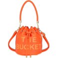 thumbnail image 3 of Sunyuer Women Mini Drawstring Bucket Bag, Letter Print PU Leather Handbag, Fashion Detachable Adjustable Strap Crossbody Shoulder Purse for Daily Travel, 3 of 9