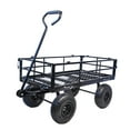 thumbnail image 4 of Utility Wagon Cart with Flat-Free Tires, Heavy Duty 550 Pounds Capacity Wagons Carts with Handle and Removable Sides,  Beach Wagon Camping Garden Shopping Grocery Cart for Outdoor, Garden, 4 of 7