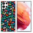 thumbnail image 1 of Colorful Cat Collage Case for Samsung Galaxy S23 Ultra ,Aesthetic Art Design Pattern TPU Shock Proof Cover Case, 1 of 5