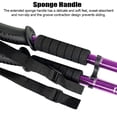 thumbnail image 4 of IC ICLOVER Pair 2 Trekking Walking Hiking Sticks Poles Quick Lock Adjustable Alpenstock 25.5" to 64.9" for All Heights, Durable & Lightweight Aluminum, Purple, 4 of 9