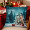 thumbnail image 6 of YIKA Christmas Tree Snowflake Reindeer Pillowcase Christmas Pillow Cover Holiday Decoration Sofa Decoration Linen Pillow Home Sofa Holiday Decoration Pillow Cover A, 6 of 6
