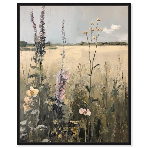 Blooming Wilderness Canvas Impressionism Art by Art Remedy, Black Frame, 16" x 20"