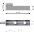 thumbnail image 3 of Amortiguadores elegantes de color gris, cierre silencioso de plástico ABS, cierre suave y silencioso para puertas de gabinetes y cajones, uso multiusos que protegen las puertas y reducen el ruido en, 3 of 5