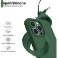 thumbnail image 3 of Shockproof Liquid Silicone Designed for iPhone 13 Pro Case Gel Rubber Full Body Protection Anti-Shock Cover Case Drop Protection 6.1inch-Clover, 3 of 11