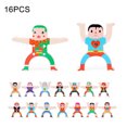 thumbnail image 2 of Gwong Juguete 16pcs lindo figura edificio edificio puzzle apilamiento equilibrio juego educación niños juguete Gwong 30005314, 2 of 7