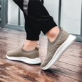 thumbnail image 5 of Men's Knitted Walking Shoes Lightweight Wide Width Sneakers Indoor Outdoor Workout Running Shoes Breathable S𝗅ip On Trainers Shoes Casual Non-S𝗅ip Athlet𝗂c Shoes, 5 of 9