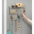 thumbnail image 3 of iDesign Classico Hanging Fashion Jewelry Organizer, Wall Mount, Satin, 3 of 4