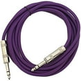 thumbnail image 2 of Seismic Audio  - 6 PACK Purple 1/4" TRS 6' Patch Cables Purple - SATRX-6Purple6, 2 of 2