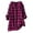 Hot Pink, variant on ZUKMRJPC Women's Button Down Shirts Roll Up Long Sleeve Fashion Vintage Plaid V Neck Shirts Casual Lightweight Loose Maternity Tops
