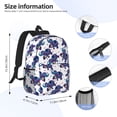 thumbnail image 5 of Goofa Boho elephant Pattern Lightweight Student Backpack for School, Water-Resistant, Adjustable Straps, Fits 15" Laptop, Multiple Pockets for Books, Accessories, 5 of 6