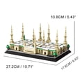 thumbnail image 2 of Goirzi 594Pcs Prophet's Mosque Medina Saudi Arabia Building Set World Landmark Architecture Model Collectible Toy for Kids and Adults, 2 of 3