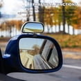 thumbnail image 3 of 1 Piece Car Blind Spot Mirror 360 Degree Adjustable Wide Angle Side Rear View Mirrors for SUVs Sedans Trucks Rectangular HD Glass Convex Rear View Accessories Fit, Silver, 3 of 14