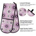 thumbnail image 4 of Dailycode Double Sided Oven Mitt with Loop Heat Resistant Kitchen Long Potholders 7" x 35" Chamomile Flower with Heart, 4 of 6