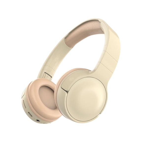 Noise Cancelling Headphones, Wireless Bluetooth Headphones, 100h Playtime, Deep Bass, Foldable Headphone for Home Travel Work,Khaki