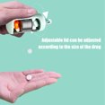 thumbnail image 3 of 3-Compartment Portable Pill Organizer, Compact Travel Medication Box with Slide Lids, Durable Plastic Design for Daily Vitamins, Easy-Carry Case for Home Office Trips, 3 of 8
