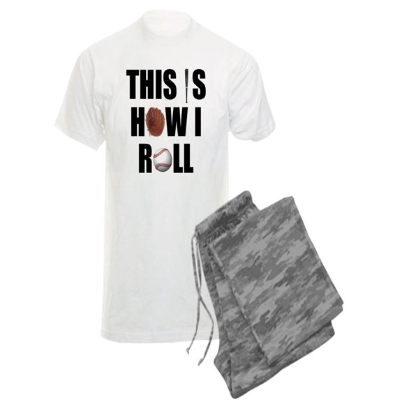 CafePress - This Is How I Roll Baseball - Men's Light Pajamas