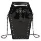 thumbnail image 1 of Mini Bolso Cadena Punk Hombro Con Remaches Bolsas para Aprobadas Por El Estadio PVC Mujer, 1 of 9