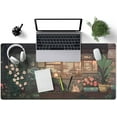 thumbnail image 2 of Japanese Anime Desk Mat Kawaii Cat Cute Desk Pad Green Plants Large Gaming Mouse Pad XXL Mousepad Extended Big Mouse Mat Cute Keyboard Mat Desk Decor 31.5''''X15.7'''' Desktop Mat, 2 of 6