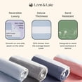 thumbnail image 3 of Toalla de playa Loon & Lake Luxury Block Stripe, 100% algodón, 3 of 9