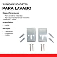 thumbnail image 2 of KIT DE 2 JUEGOS DE SOPORTES PARA LAVABO 4PZ COFLEX PL-B201, 2 of 6