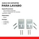 thumbnail image 2 of KIT DE 2 JUEGOS DE SOPORTES PARA LAVABO 4PZ COFLEX PL-B201, 2 of 6