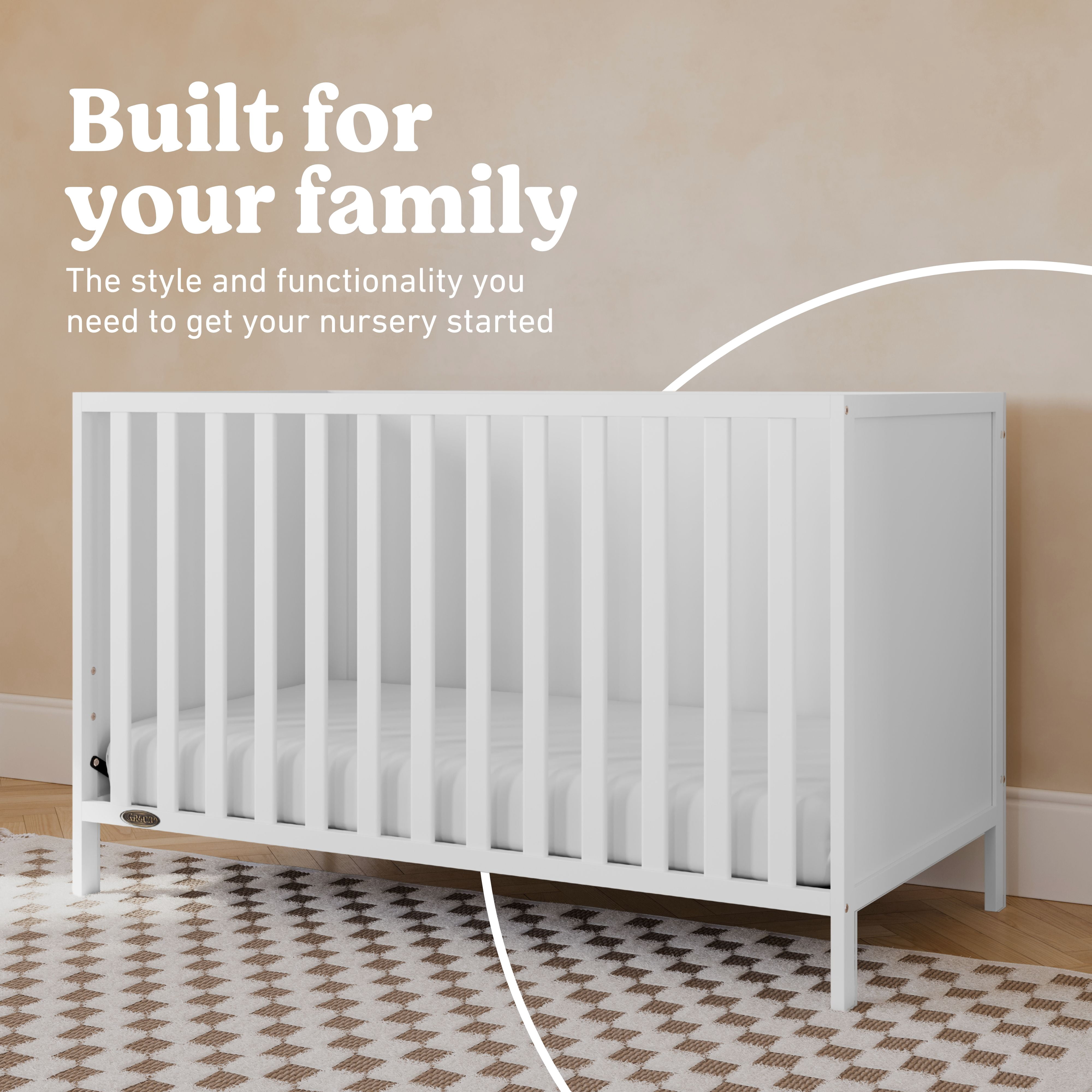 Lit de bébé convertible 3 en 1 Theo de Graco, Blanc