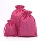thumbnail image 1 of Bolsa de regalo de Navidad para guardar joyas, bolsita con cordón, bolsa de lino de imitación, 1 of 6