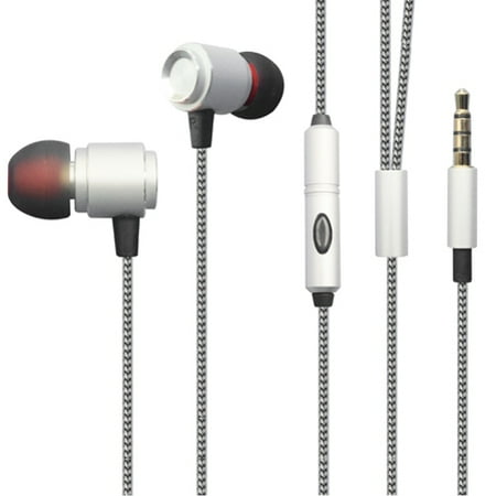 Hi-Fi Sound Wired Earphones for Moto G Power (2021)/Play (2021) Phones - Headphones Handsfree Mic Headset Metal Earbuds In-ear Earpieces Compatible With Motorola Moto G Power (2021)/Play (2021) price history on PriceWatchPro