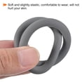 thumbnail image 4 of Uxcell Key Ring Bracelet Silicone Wrist Keychain Circle Wristlet Keyrings, Gray, 4 of 7