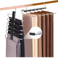 thumbnail image 1 of Perchas Ganchos para Pantalones, Perchas Plegables 6 en 1 de Acero Inoxidable, Percha de Acero Inoxidable en Forma de S, Organizadores De Almacenamiento para Pantalones Faldas Bufandas, 1 of 5