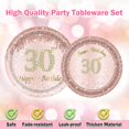 thumbnail image 5 of Jestar 30th Birthday Party Supplies Plates and Napkins Sets, 96 Pieces, 5 of 7