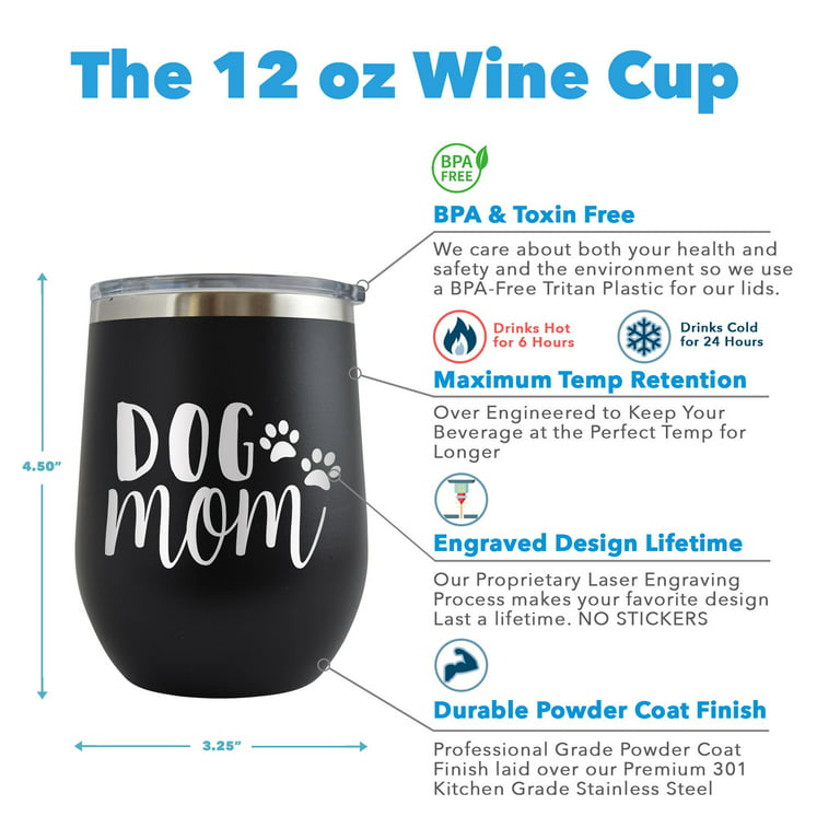 AGH 12oz Sublimation Wine Tumbler Blanks Wine Glasses Set of 4, Stainless  Steel Insulated Wine Tumbler with Lids, Stemless Wine Glass, Wine  Accessories Wine Gifts for Women 