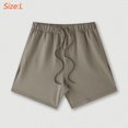 thumbnail image 2 of Pantalones cortos casuales de verano para hombres y mujeres, pantalones cortos deportivos para gimnasio, pantalones cortos sueltos para senderismo, correr, pantalones cortos con bolsillos - Gris, 2 of 6