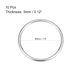 thumbnail image 2 of Uxcell 1.57'' O Ring Buckle para bolsa de hardware de aleación de zinc tono plateado 10 piezas, 2 of 3