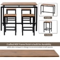 thumbnail image 6 of SESSLIFE 5 Piece Bar Table and Chairs Set, Modern Counter Height Pub Table with 4 Chairs, Bar Table Set 5 Pieces, Dining Table Set Home Kitchen Breakfast Table, 6 of 12
