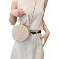 thumbnail image 2 of CAILDANL Lovely Shell Handbag Purse Beaded Evening Bag Chain Cross-body Clutch Purse, 2 of 7