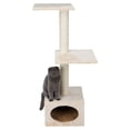 thumbnail image 2 of TRIXIE Badalona Plush & Sisal 3-Level 43" Cat Tree with Scratching Posts & Condo, Beige, 2 of 6