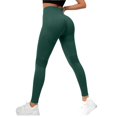 thumbnail image 2 of Heathyoga Leggings with JIANLAI Seamless High Waist Yoga Leggings Ribbed Knit Full Length Workout Pants Soft Stretch Athletic Trousers for Gym Fitness Running Daily Casual Wear, 2 of 7