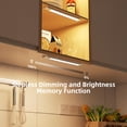 thumbnail image 6 of Absoke 44 LED Under Cabinet Lights, 2Pack USB Rechargeable Magnetic Closet Motion Sensor Lighting for Wardrobe Kitchen Stairs, 6 of 8
