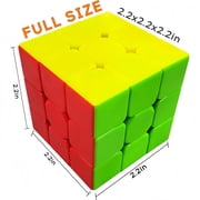 MoYu MF8888 Meilong 3x3 Speed Cube, Stickerless Anti-Pop Magic Cube, Smooth Puzzle Fidget Toy for Kids Adults Beginners