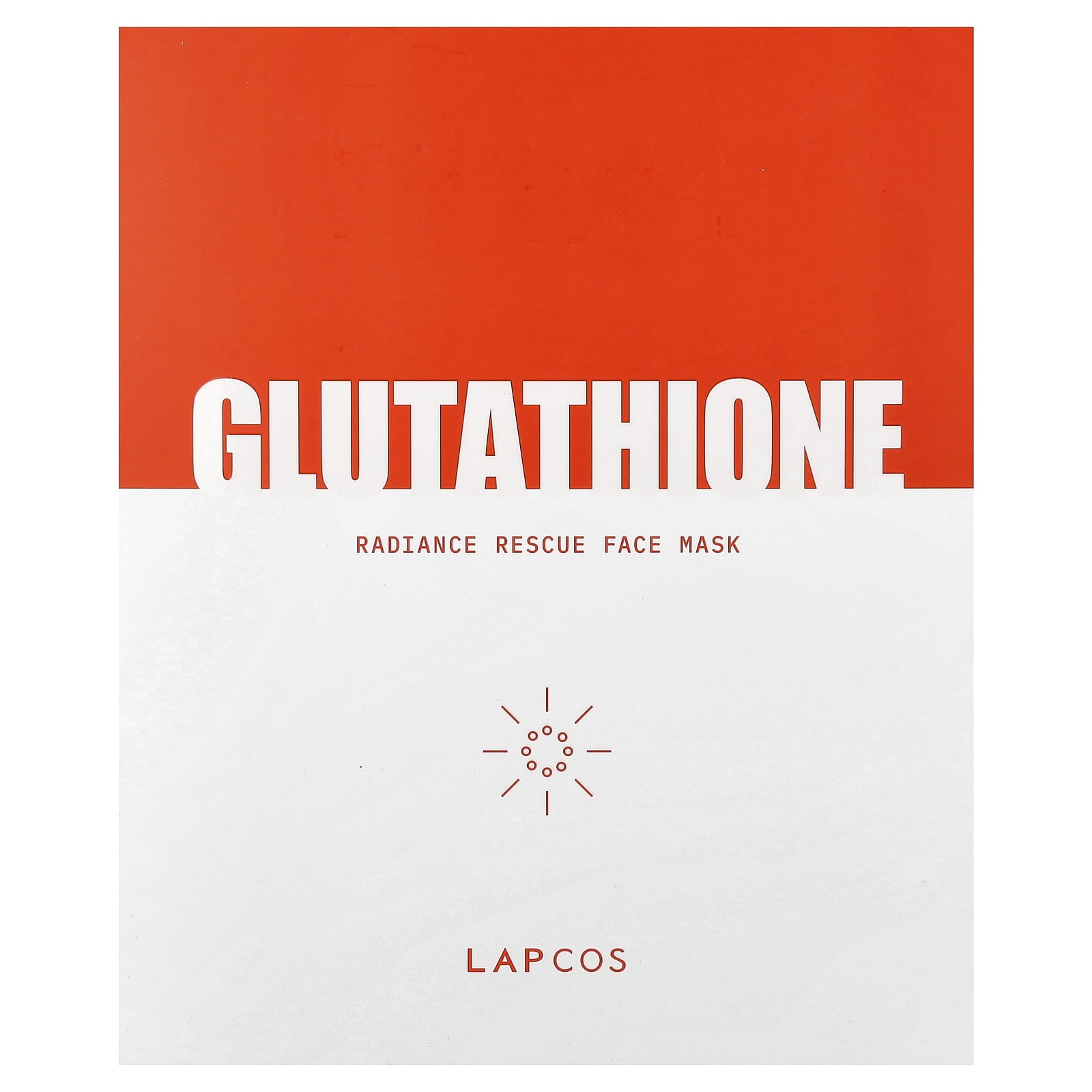 Lapcos Glutathione, Radiance Rescue Beauty Face Mask, 5 Sheets, 0.91 oz (26 g) Each