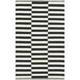 thumbnail image 5 of SAFAVIEH Montauk Raeyln Striped Cotton Area Rug, Ivory/Black, 4' x 6', 5 of 9