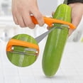 thumbnail image 3 of 2pcs Professional Vegetable Peeler, Potato Peeler, Apple Peeler With Stainless Steel Serrated Blade And Non-slip Ergonomic Handle For Vegetables, Carr, 3 of 5