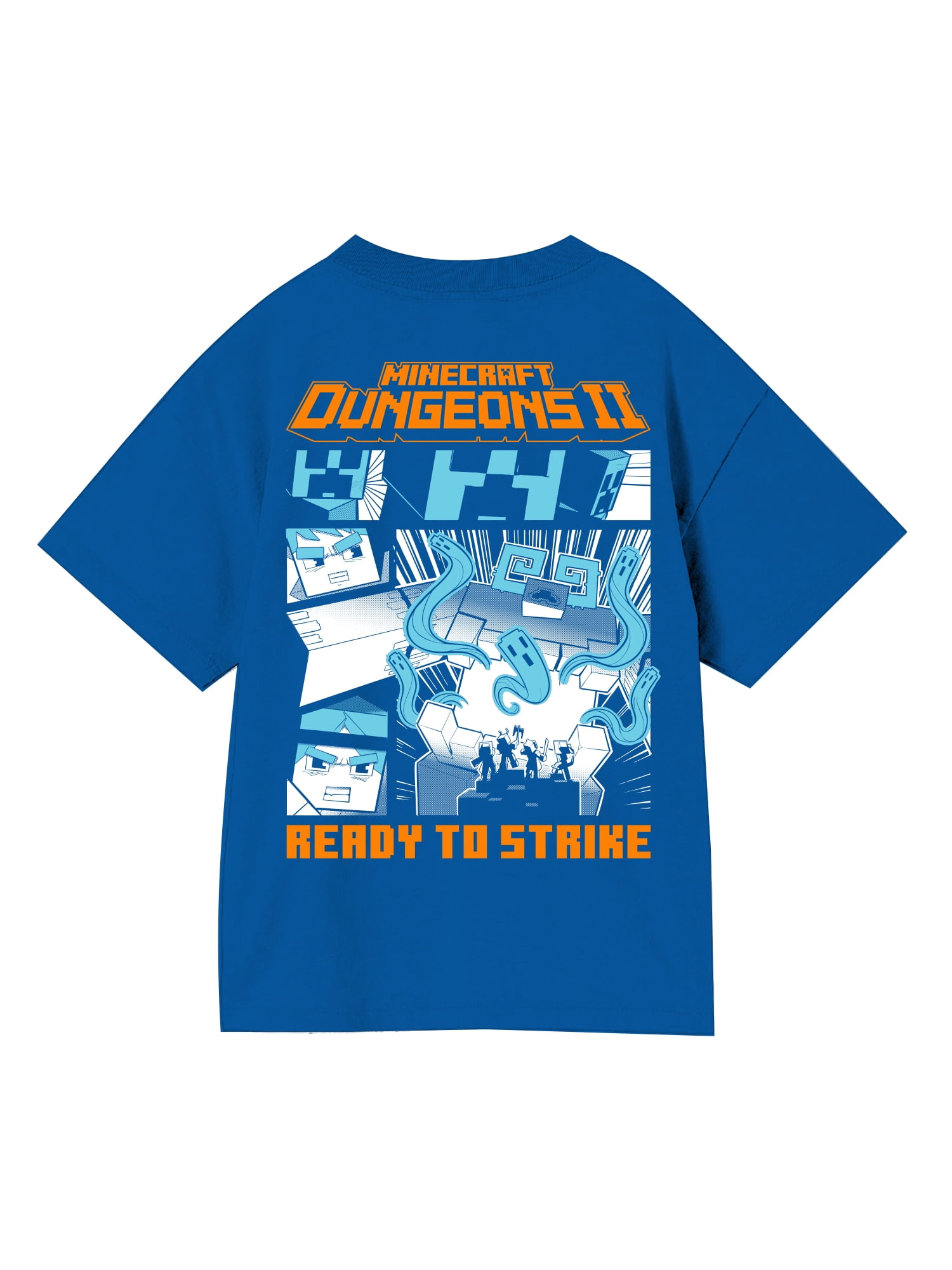 Minecraft, Boys' Relaxed Graphic T-Shirt, Dungeons II Lead the Fight, Sizes 4-18