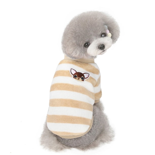 Ropa para perros Ropa de invierno para mascotas Ropa para gatos Ropa para mascotas Piernas Polar Polar a rayas de 20 colores
