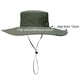 thumbnail image 2 of Sombrero para el sol, sombrero de pescador de ala ancha con protección UV, plegable con correa para la barbilla, 2 of 5