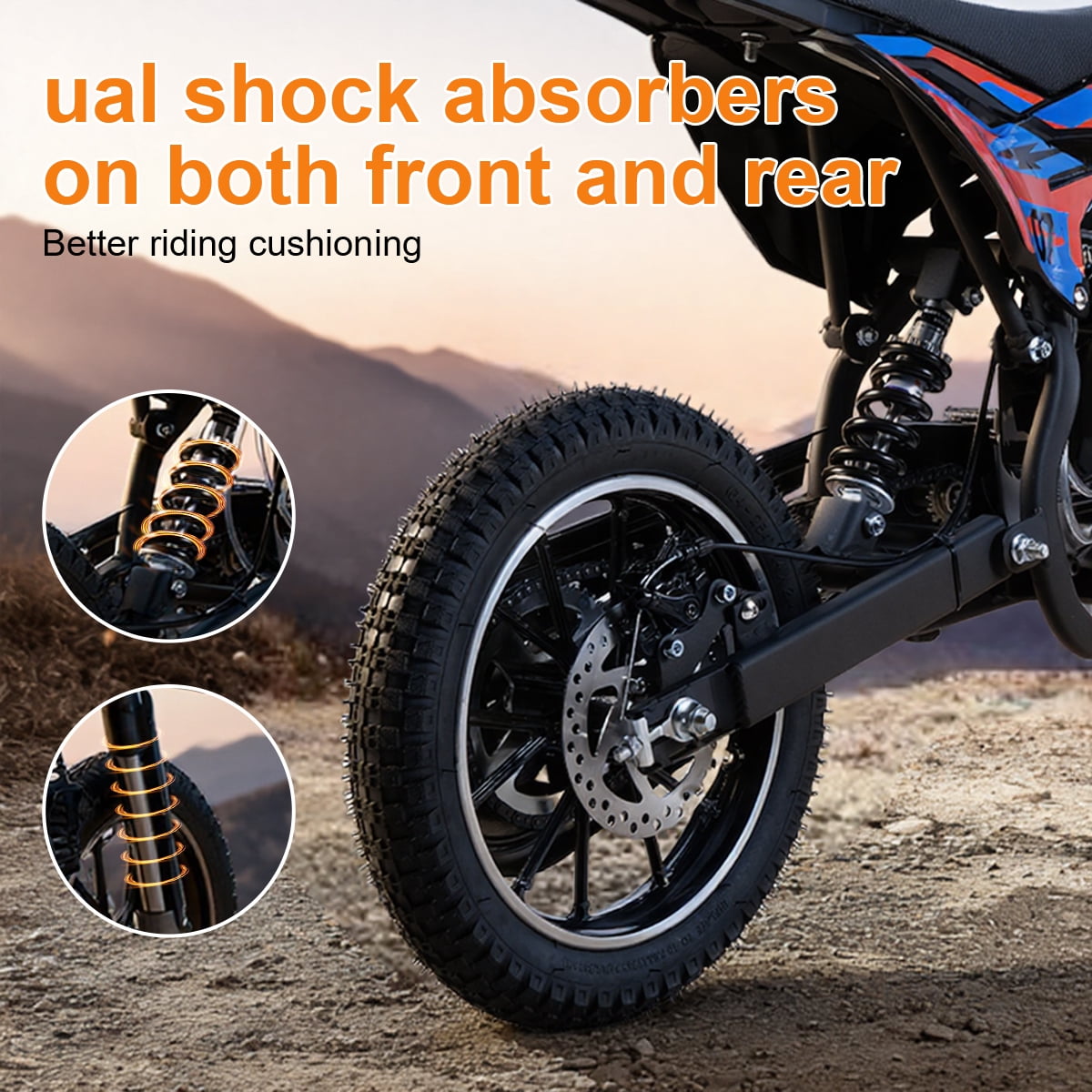SAY YEAH Dirt Bike,50CC Gas Powered Off Road Dirt Bike for Kids 8-13,Weight Support Up to 200 LBS,25MPH Top Speed,Multicolor Red
