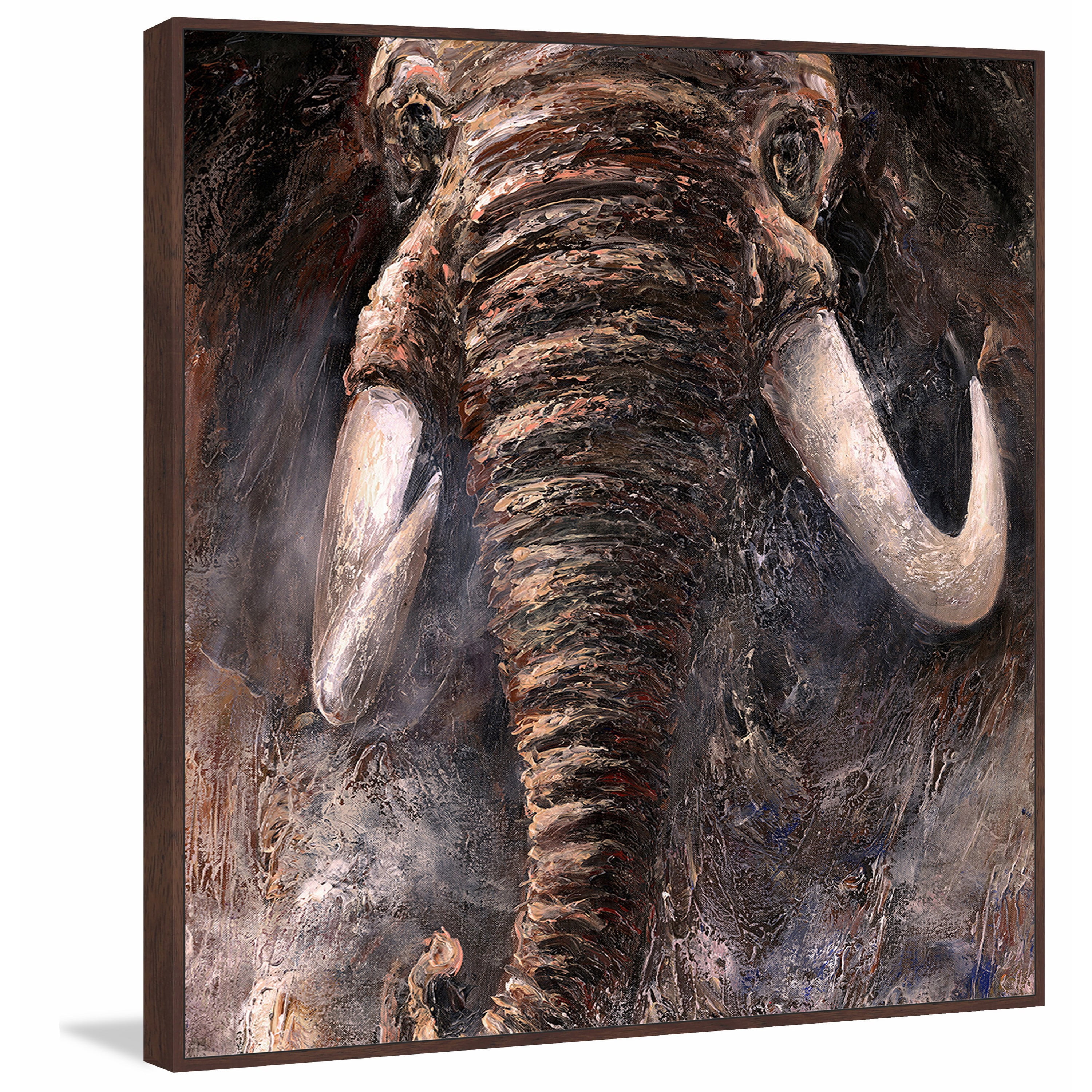 Marmont Hill "Fierceness" by Bergerac Floater Framed Painting Print on Canvas